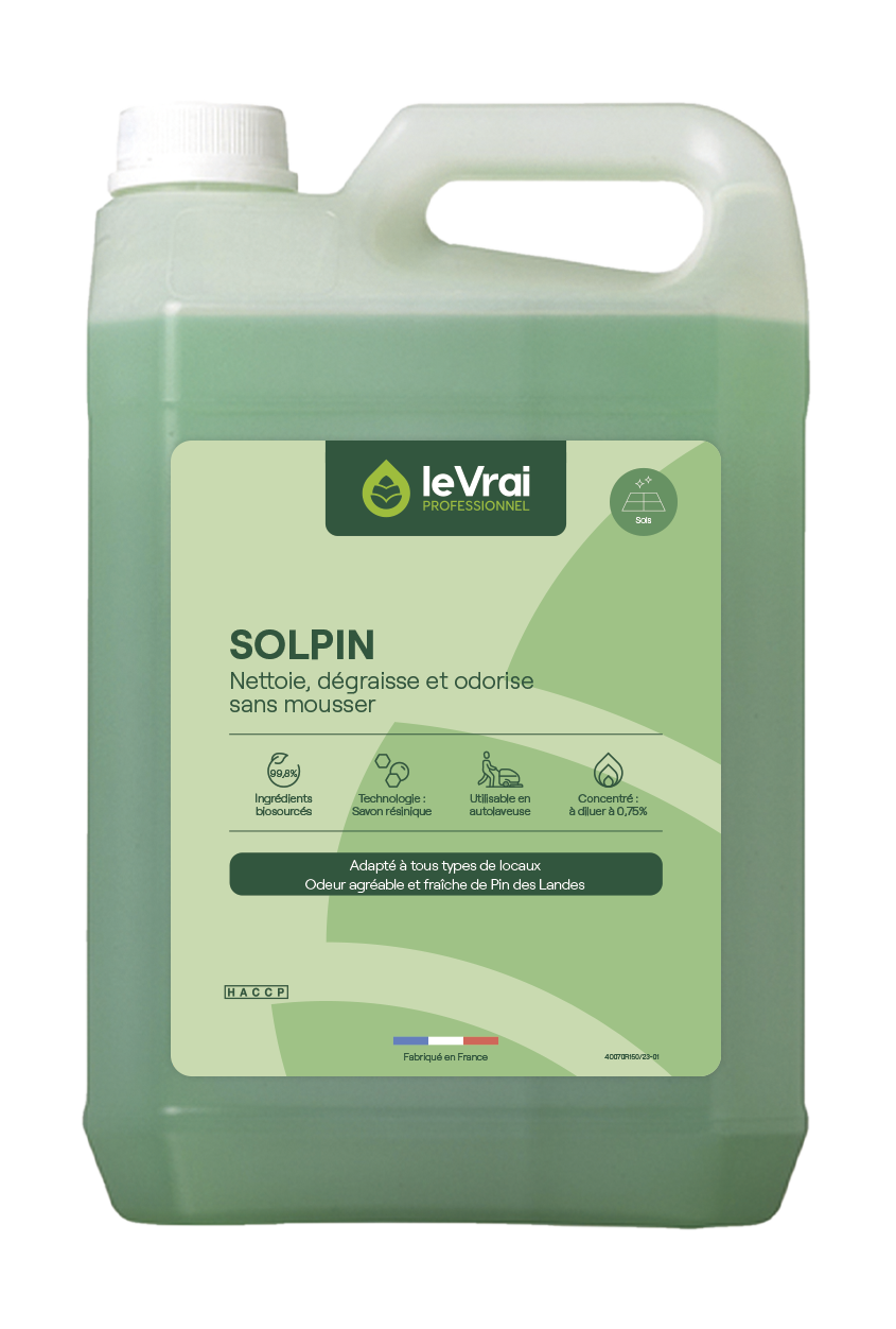 NETTOYANT ODORISANT MULTI USAGES LE VRAI PROFESSIONNEL SOLPIN 5L