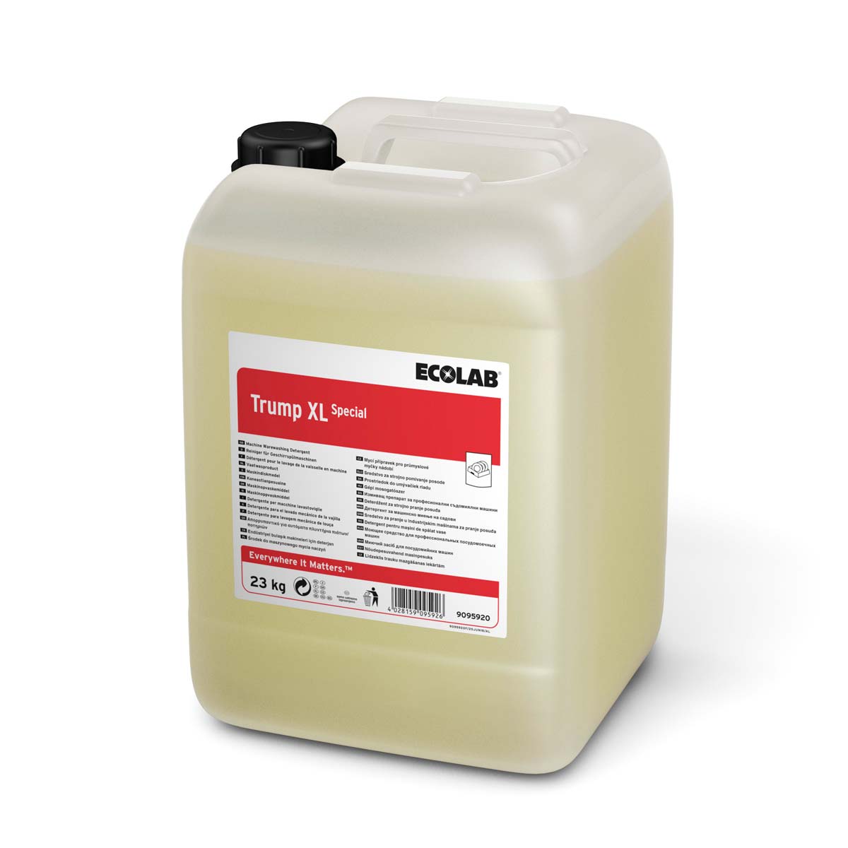 DETERGENT LIQUIDE VAISSELLE EAU DOUCE TRUMP XL SPECIAL ECOLAB 23KG