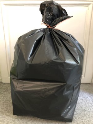 SAC POUBELLE 130L BASSE DENSITE DECHETS MOYENS NOIR X200