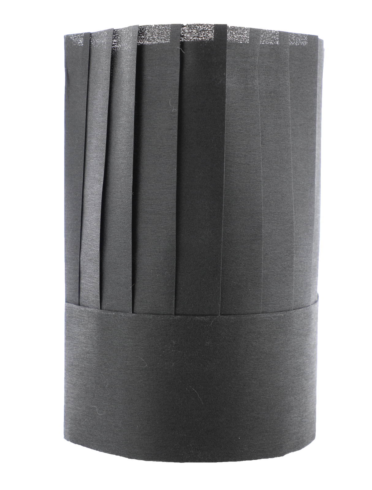 TOQUE VISCOSE RONDE PLISSÉE HAUTEUR 25CM NOIR X10