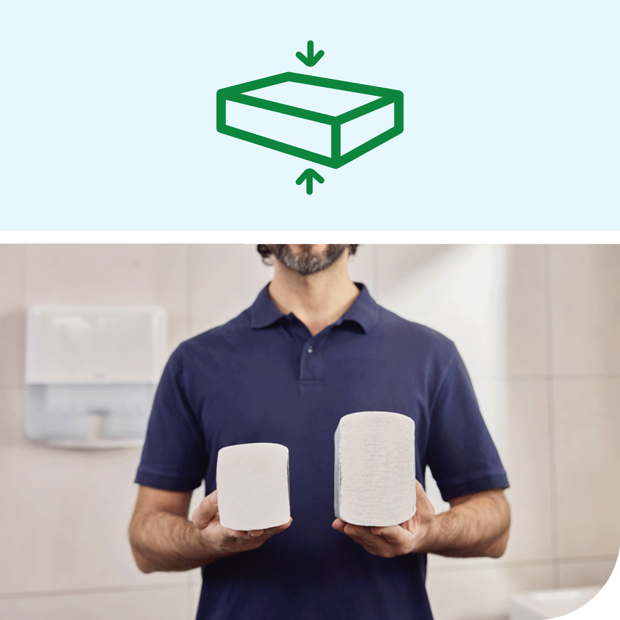 ESSUIE-MAINS COMPRESSÉS PLIÉS EN M TORK XPRESS® H2 PREMIUM BLANC 32X21,2CM 170 FORMATS 2 PLIS ECOLABEL X12