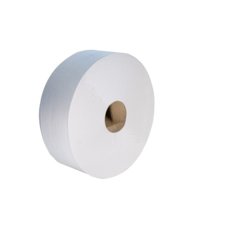 PAPIER TOILETTE JUMBO TECHLINE BLANC 300M 2 PLIS ECOLABEL X6