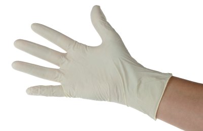 GANT LATEX BLANC NON POUDRÉ TECHLINE ESSENTIAL TAILLE L BOÎTE X100