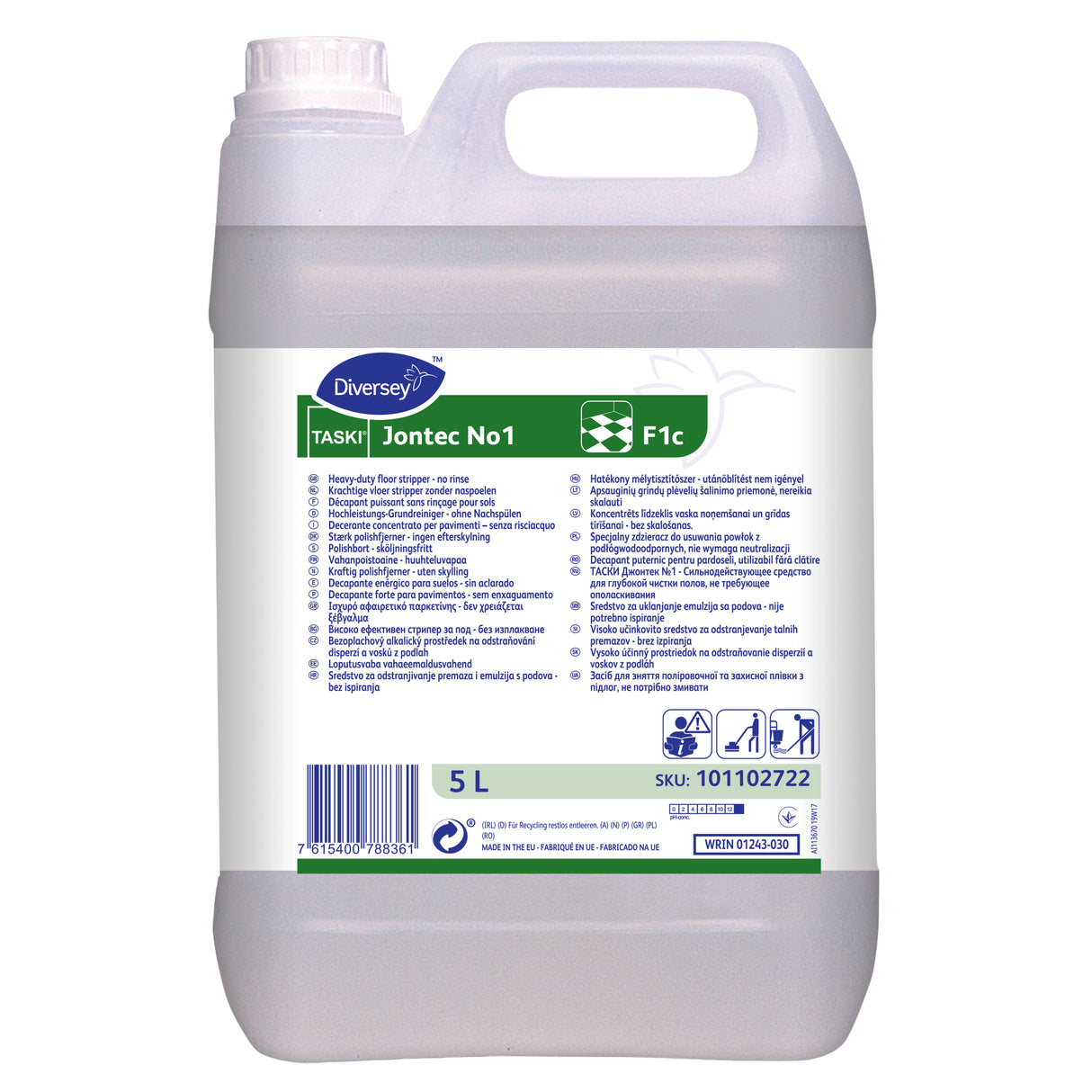 DECAPANT SOLS PUISSANT SANS RINCAGE TASKI JONTEC N1 5L