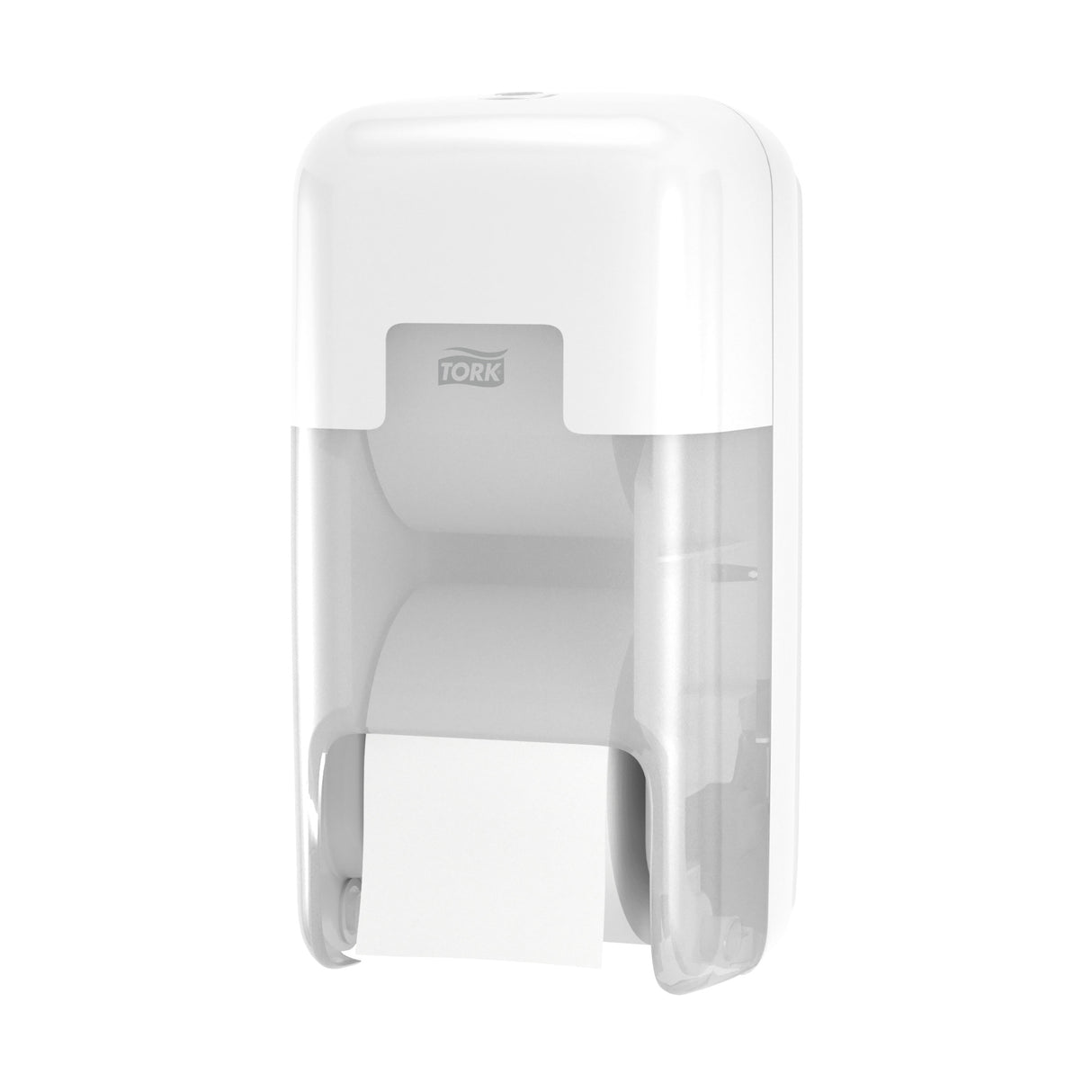 DISTRIBUTEUR DE PAPIER TOILETTE DOUBLE PETIT ROULEAU TORK OPTISERVE® T7 BLANC