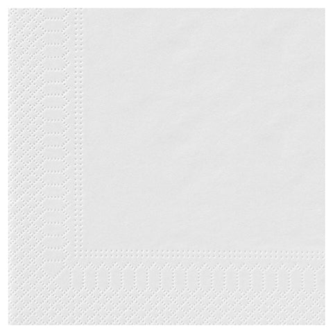 SERVIETTE 20X20CM OUATE 2 PLIS BLANC X4000