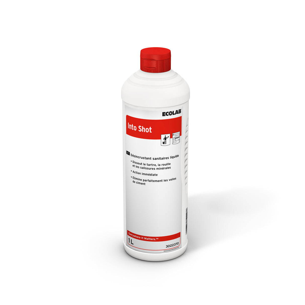 DESINCRUSTANT WC ET URINOIRS INTO SHOT ECOLAB 1L