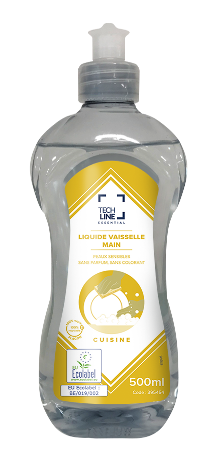 LIQUIDE VAISSELLE ECOLABEL TECHLINE 500ML