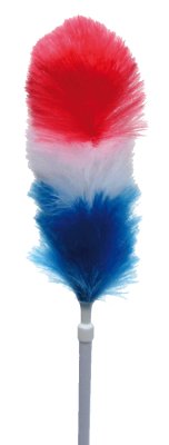 PLUMEAU SYNTHÉTIQUE AVEC MANCHE TÉLESCOPIQUE 1.26M