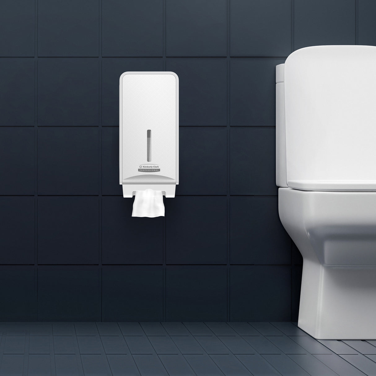 DISTRIBUTEUR DE PAPIER TOILETTE PLIÉ ICON™ BLANC MOSAÏQUE