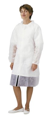 BLOUSE BOUTONS PRESSIONS SANS POCHES PP25G BLANC T.XXL X25