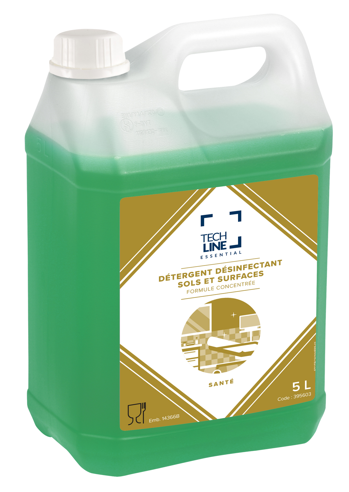DETERGENT DESINFECTANT SOLS & SURFACES TECHLINE 5L
