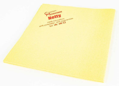 LAVETTE NON TISSEE NETTY 40X40CM JAUNE ECOLABEL X5