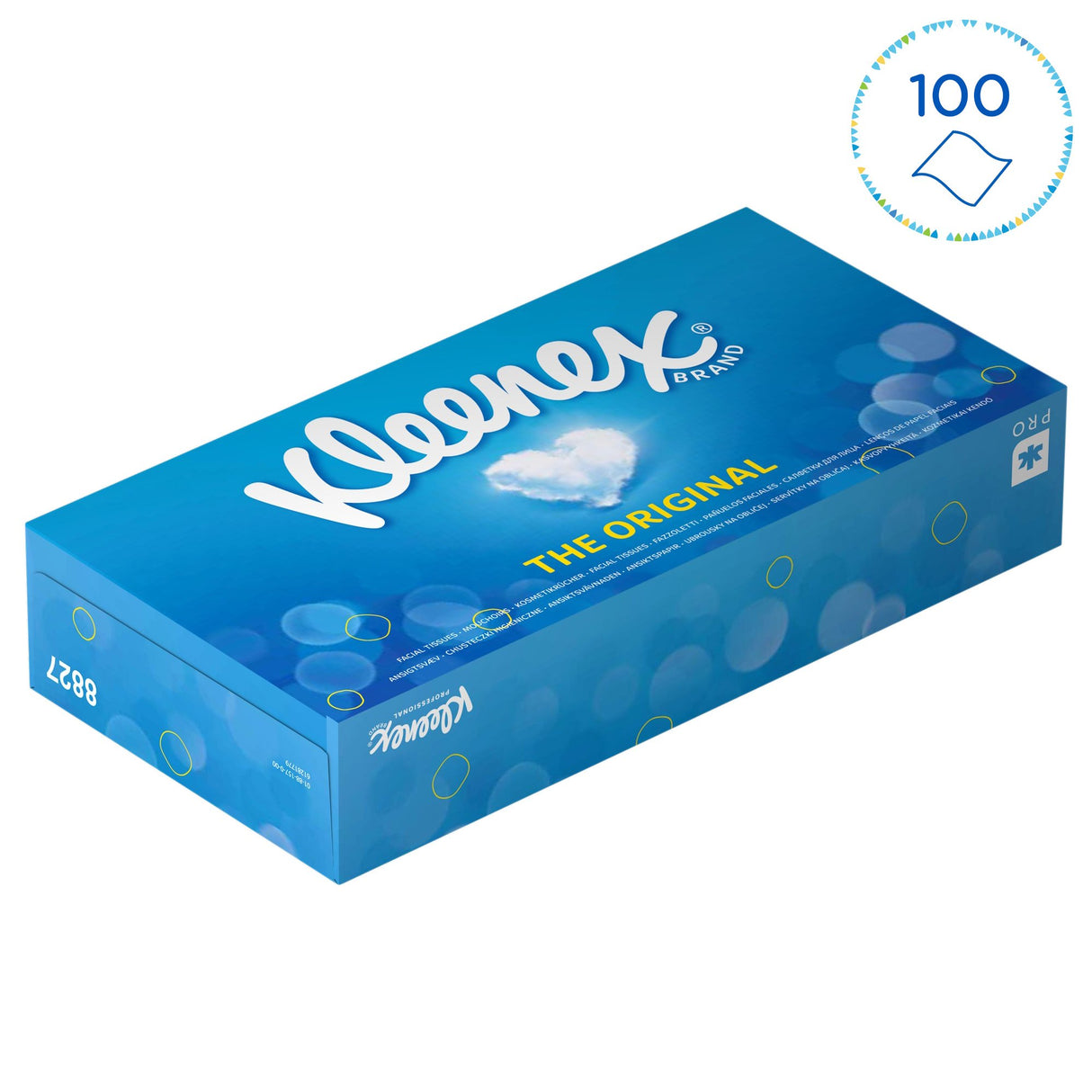MOUCHOIRS BOÎTE RECTANGLE KLEENEX® 2 PLIS 100 FORMATS BLANC X2400