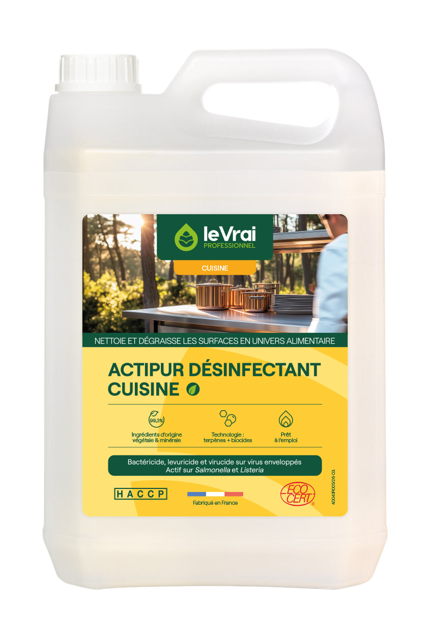 DEGRAISSANT DESINFECTANT ACTIPUR LE VRAI PROFESSIONNEL ECOCERT 5L
