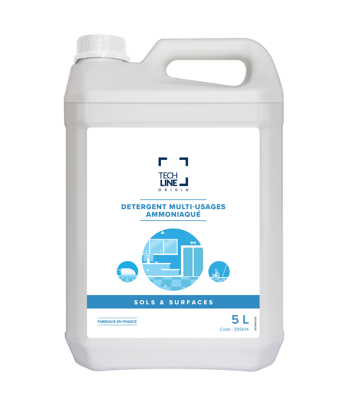 DETERGENT MULTI-USAGES AMMONIAQUE TECHLINE 5L