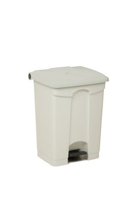POUBELLE A PEDALE TECHLINE 45L BLANC / BLANC
