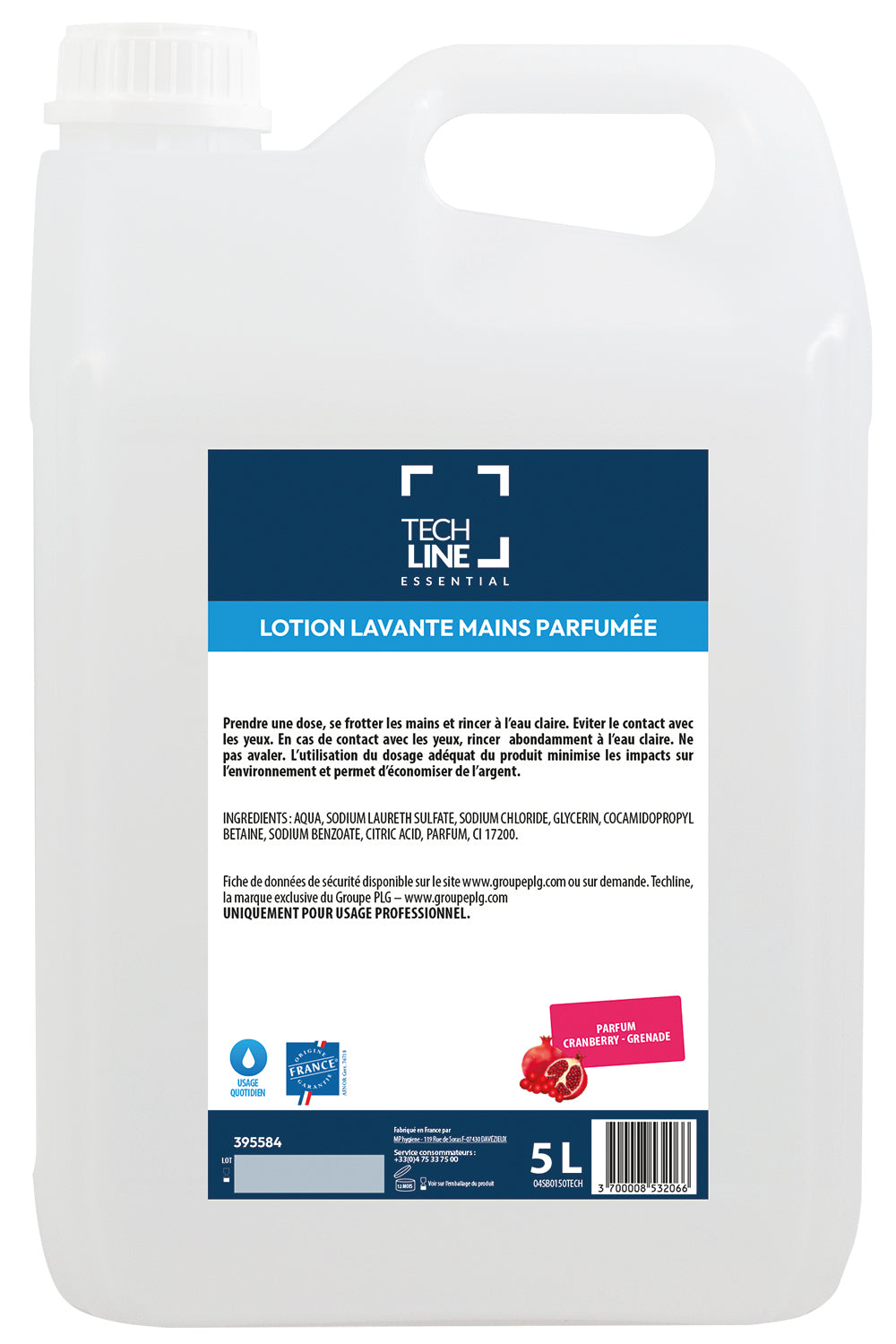 SAVON MAIN PARFUMÉ TECHLINE BIDON 5L