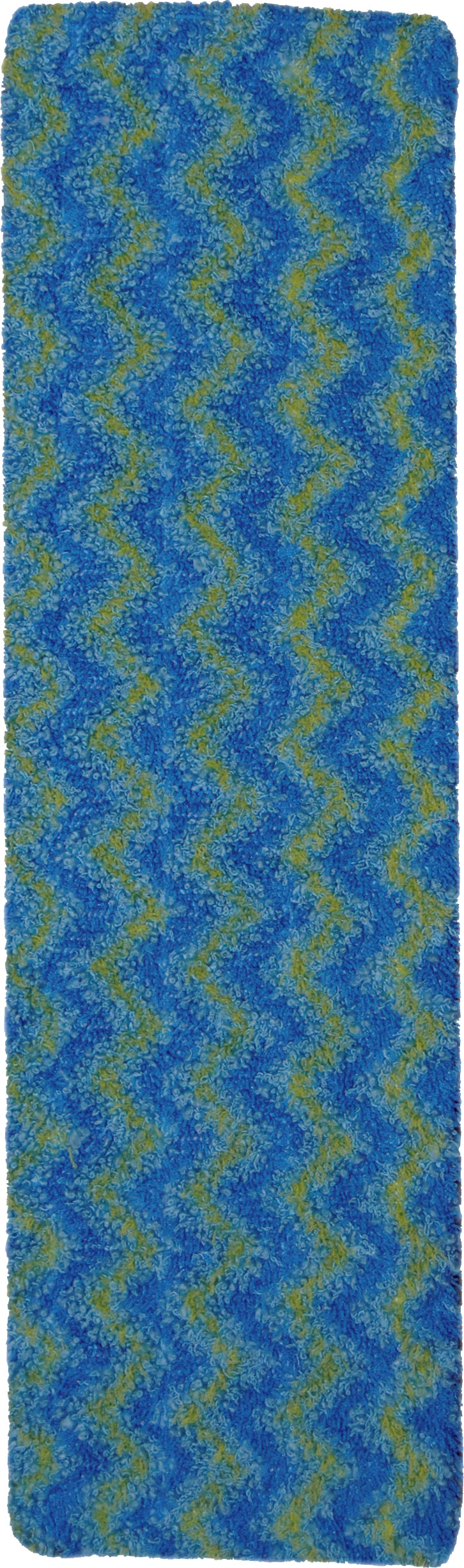 FRANGE DE LAVAGE MICROFIBRE Ø50CM BLEU/JAUNE