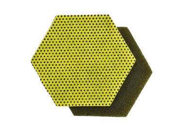 TAMPON A RECURER SCOTCH BRITE HEX 2 EN 1 JAUNE X15