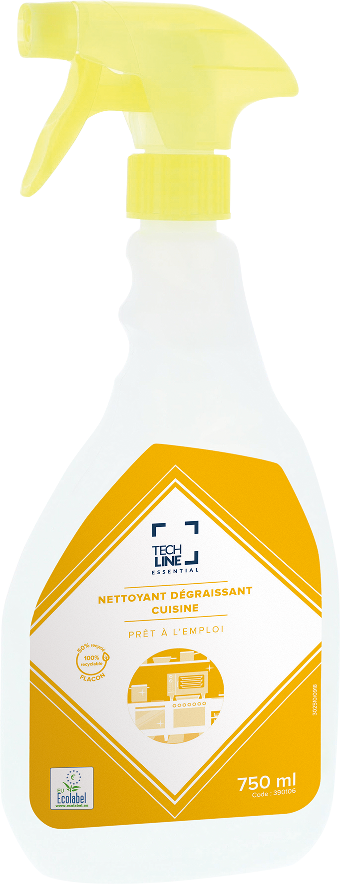DEGRAISSANT CUISINE TECHLINE ECOLABEL EU 750ML
