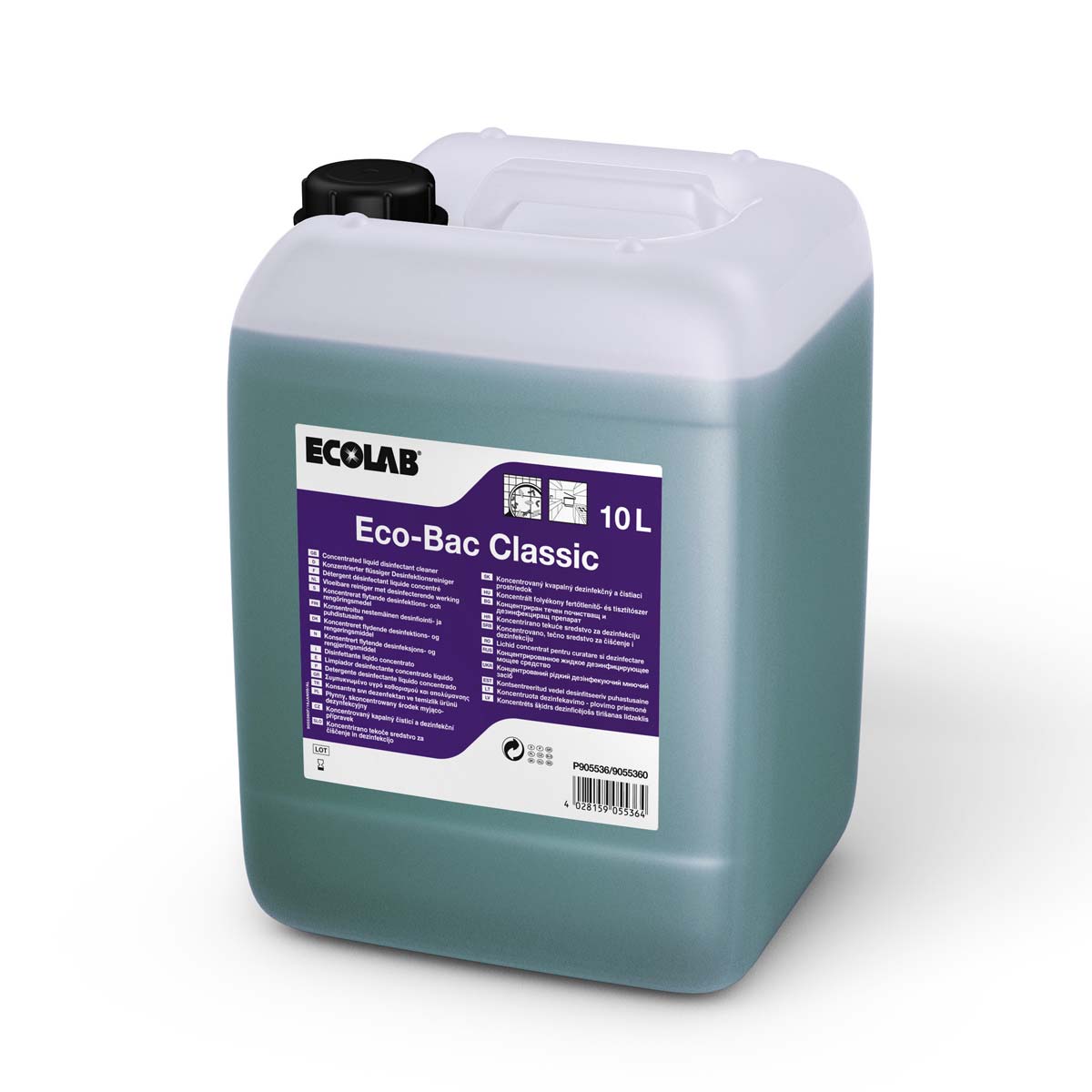 DETERGENT DESINFECTANT SURFACES ECO BAC CLASSIC ECOLAB 10L