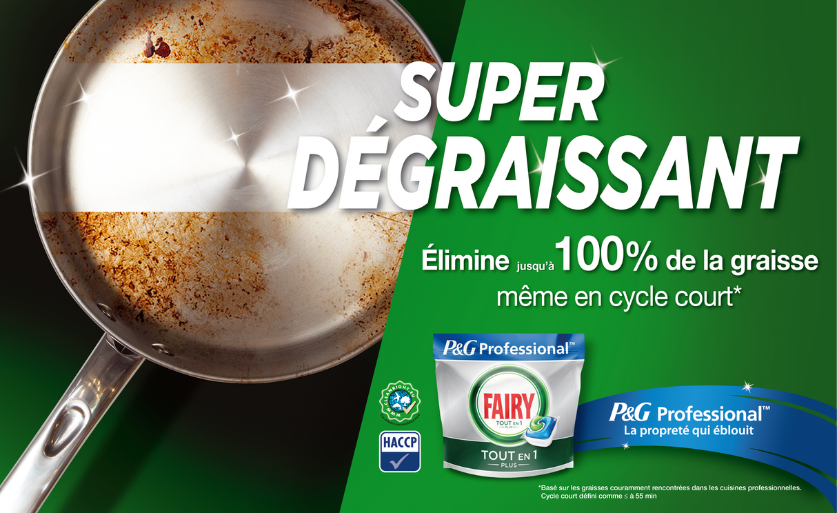 DETERGENT DOSETTE LAVE VAISSELLE 3 EN 1 FAIRY PROFESSIONAL X140