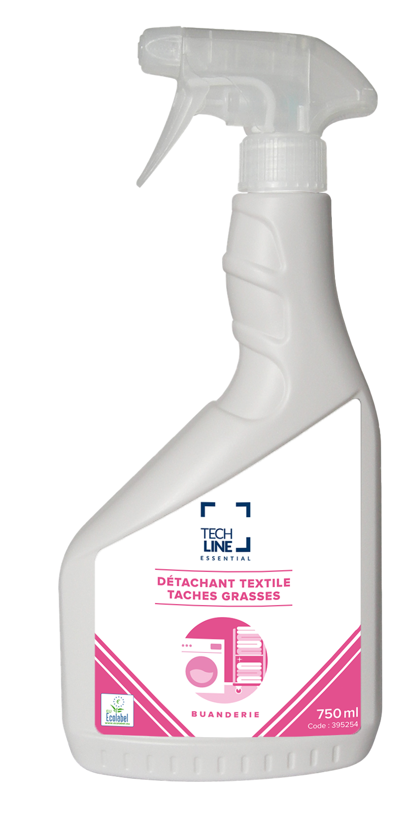 DETACHANT TEXTILES TACHES GRASSES TECHLINE ECOLABEL EU 750ML