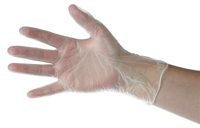 GANT VINYLE BLANC POUDRÉ TECHLINE ORIGIN TAILLE XL BOÎTE X100