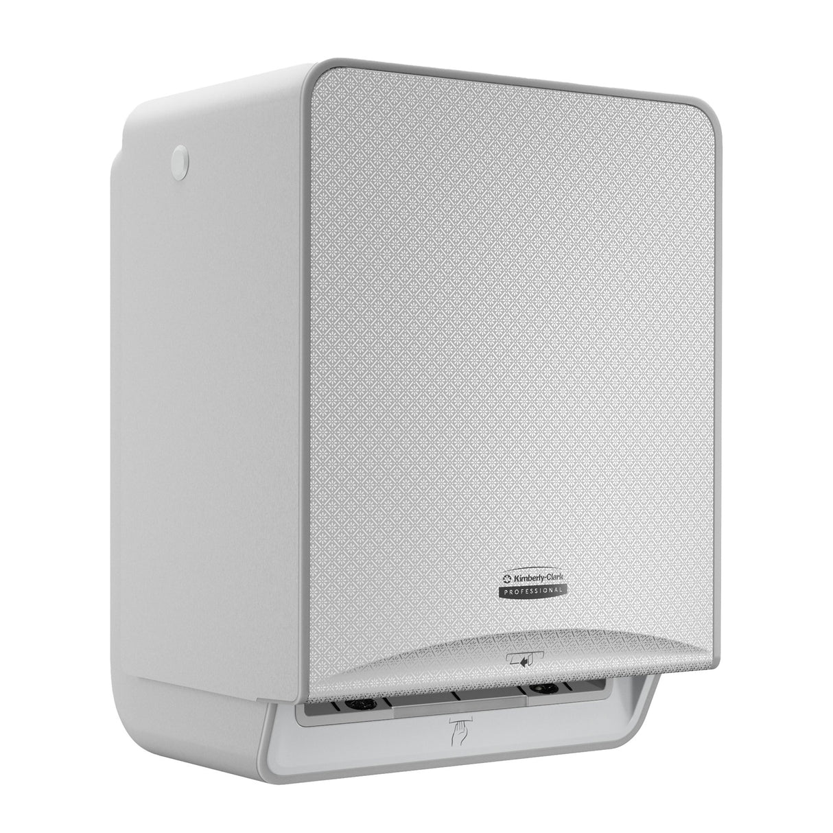 DISTRIBUTEUR D’ESSUIE-MAINS ROULEAUX À DÉCOUPE AUTOMATIQUE & OPTIQUE ICON™ GRIS MOSAÏQUE