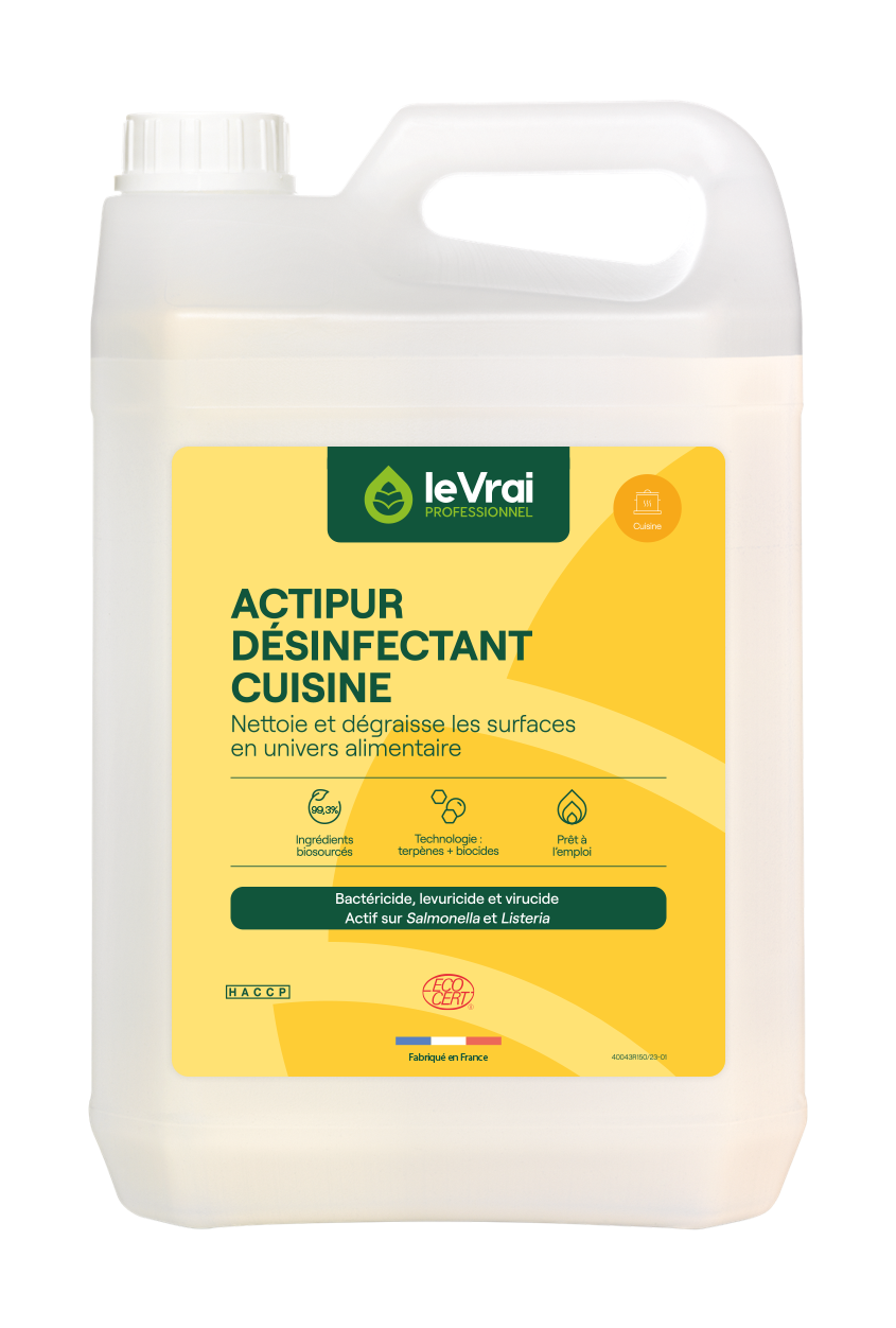 DEGRAISSANT DESINFECTANT ACTIPUR LE VRAI PROFESSIONNEL ECOCERT 5L