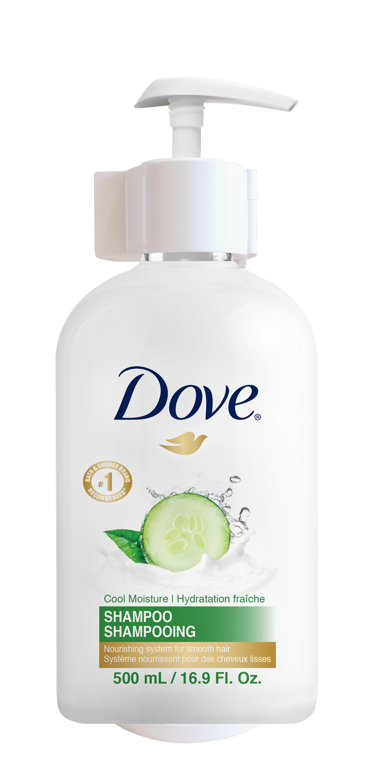 SUPPORT ABS BLANC POUR FLACON POMPE 500ML DOVE