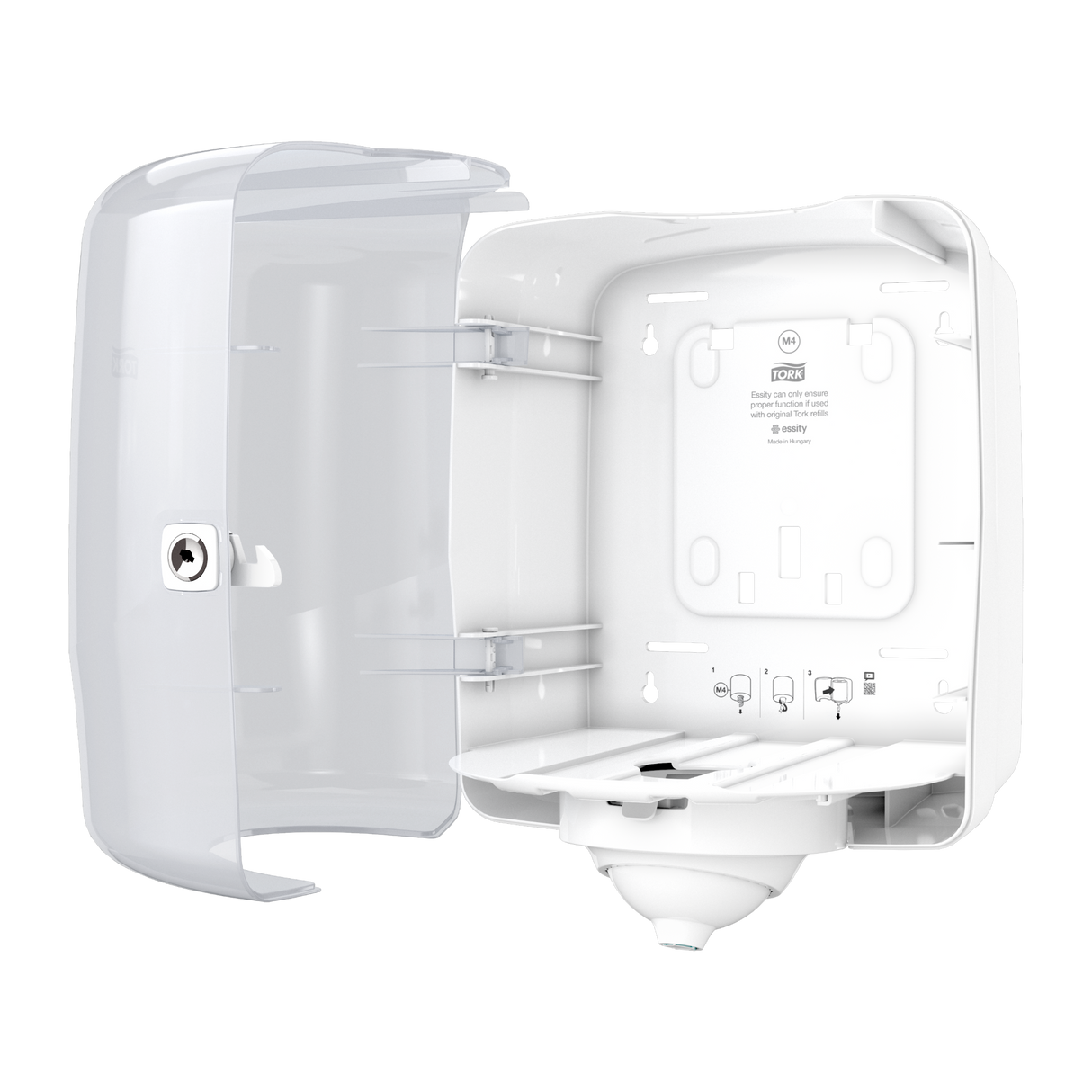 DISTRIBUTEUR BOBINE A DEVIDAGE CENTRAL TORK REFLEX MAXI BLANC