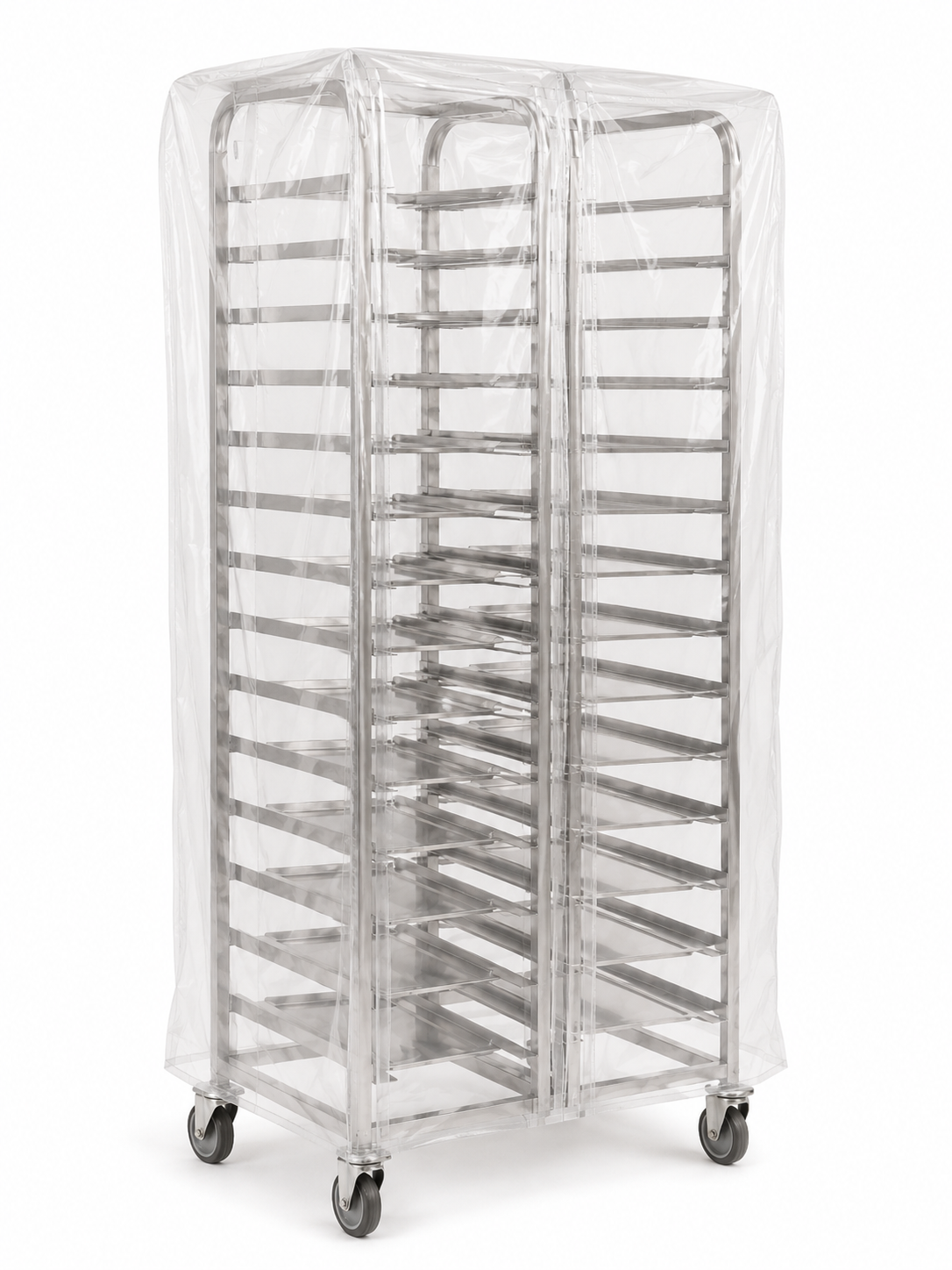 HOUSSE ÉCHELLE DOUBLE POLYÉTHYLÈNE HAUTE DENSITÉ 14µ 770+2X375X1900MM TRANSPARENT X100