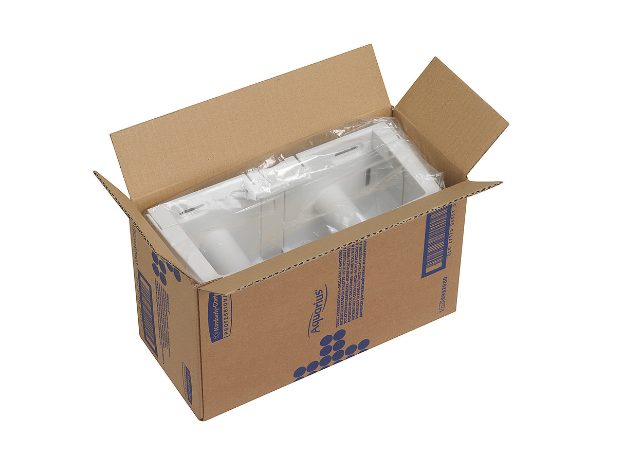 DISTRIBUTEUR DE PAPIER TOILETTE PETIT ROULEAU DOUBLE AQUARIUSBLANC