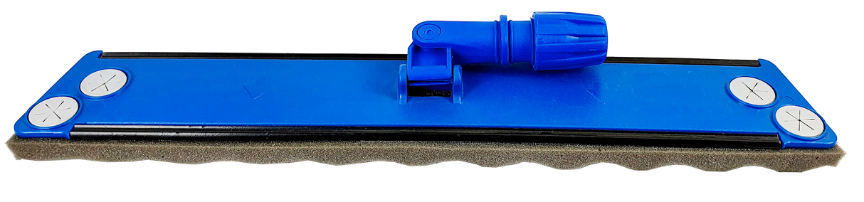 BALAI TRAPEZE 60CM SEMELLE MOUSSE ET PASTILLES FIXATION BLEU