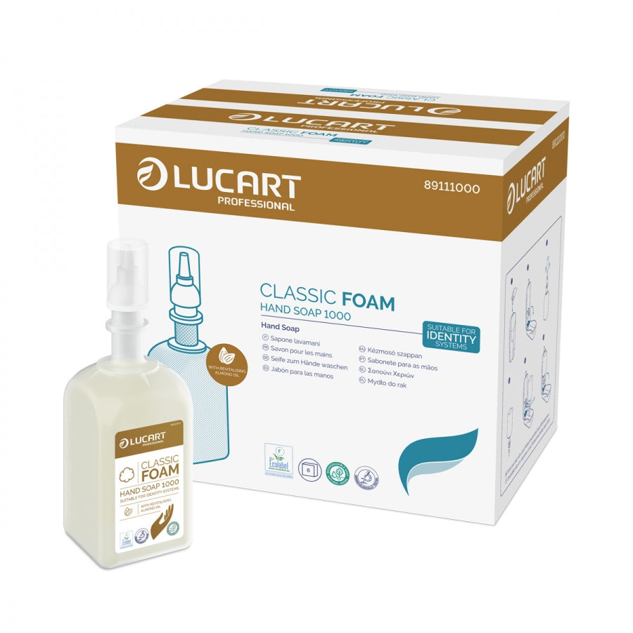 SAVON MOUSSE PARFUME CLASSIC FOAM CARTOUCHE 1L X6