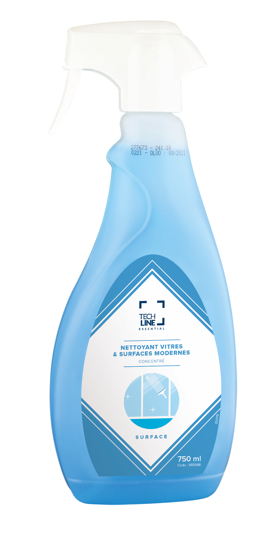 NETTOYANT CONCENTRE VITRES TECHLINE 750ML