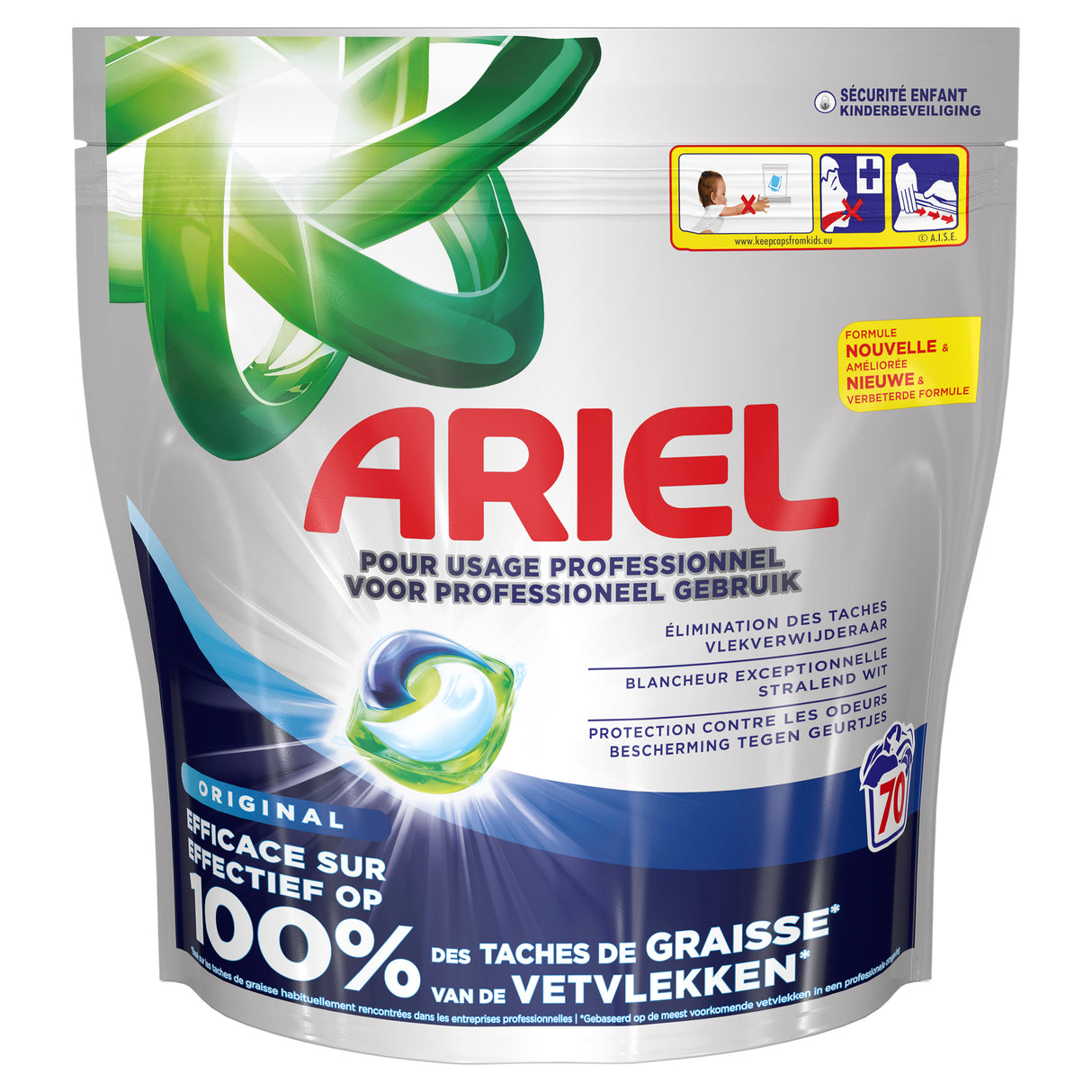 LESSIVE ARIEL PODS ALLIN1 REGULIER 70 DOSES