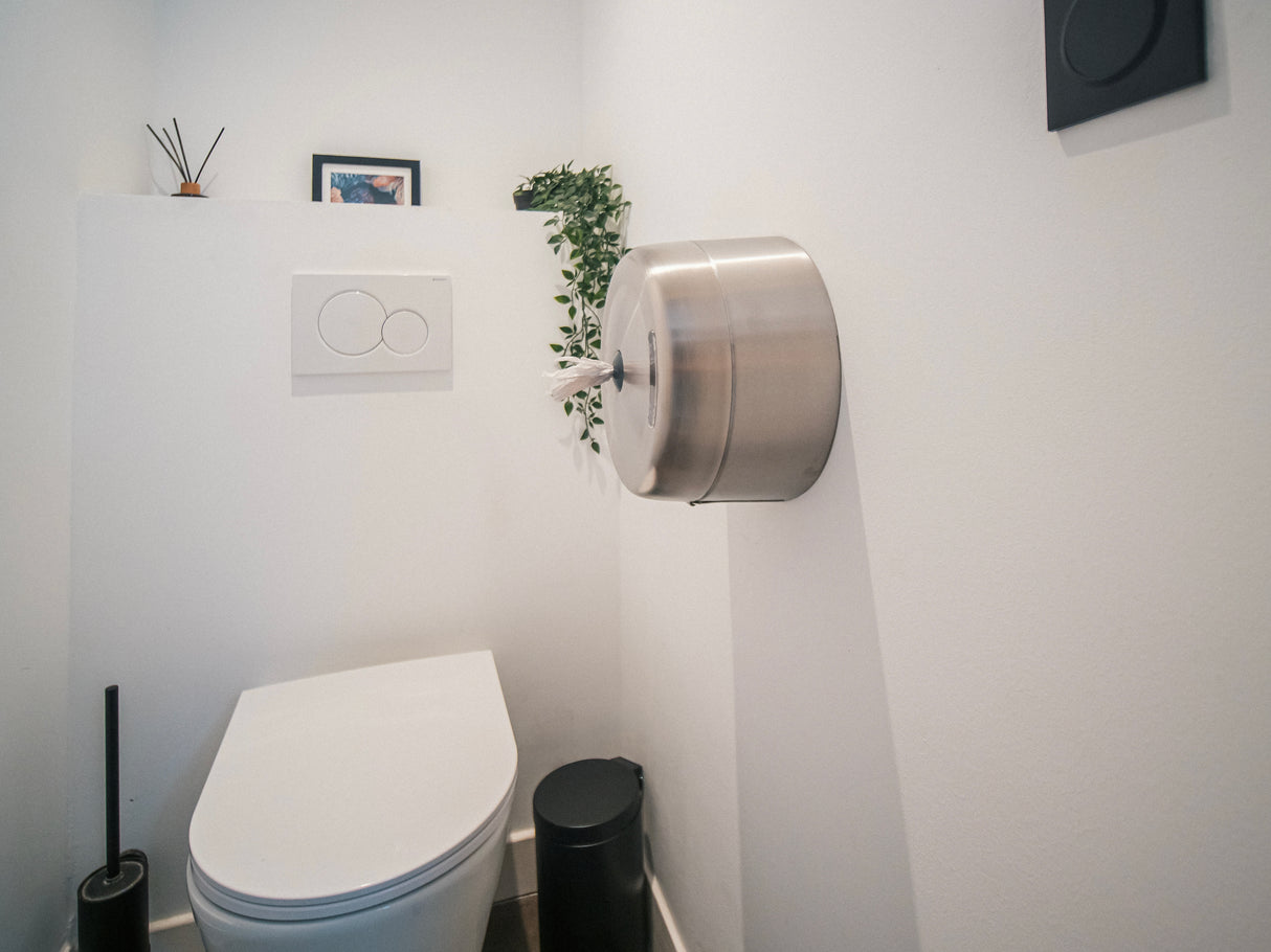 DISTRIBUTEUR DE PAPIER TOILETTE À DÉVIDAGE CENTRAL TORK SMARTONE® T8 INOX