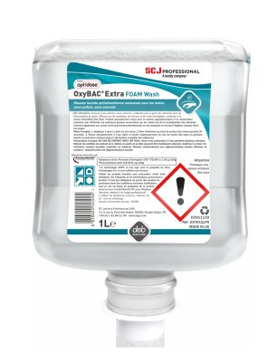 SAVON ANTIMICROBIEN MOUSSE OXYBAC® EXTRA FOAM WASH CARTOUCHE 1L X6