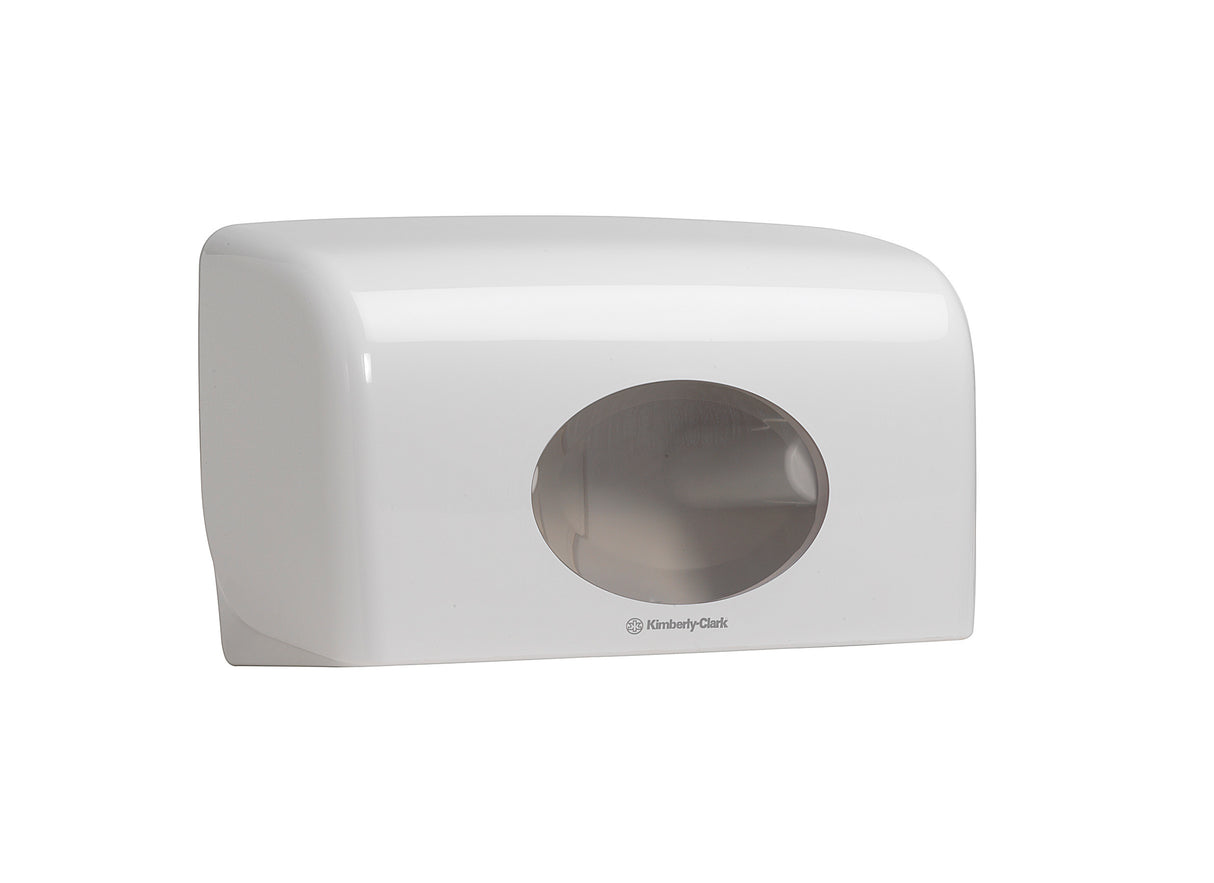 DISTRIBUTEUR DE PAPIER TOILETTE PETIT ROULEAU DOUBLE AQUARIUS™BLANC