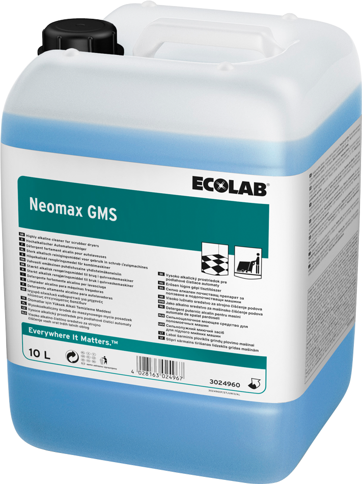 DETERGENT AUTOLAVEUSE NEOMAX GMS ECOLAB 10L