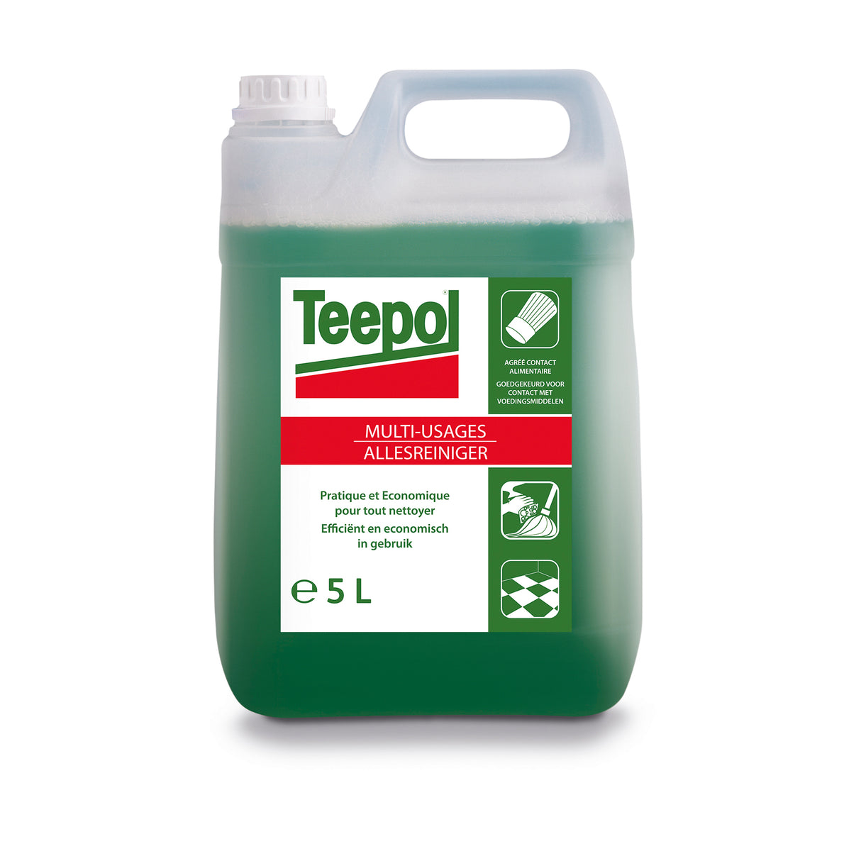 DEGRAISSANT LIQUIDE MULTI SURFACES TEEPOL 5L
