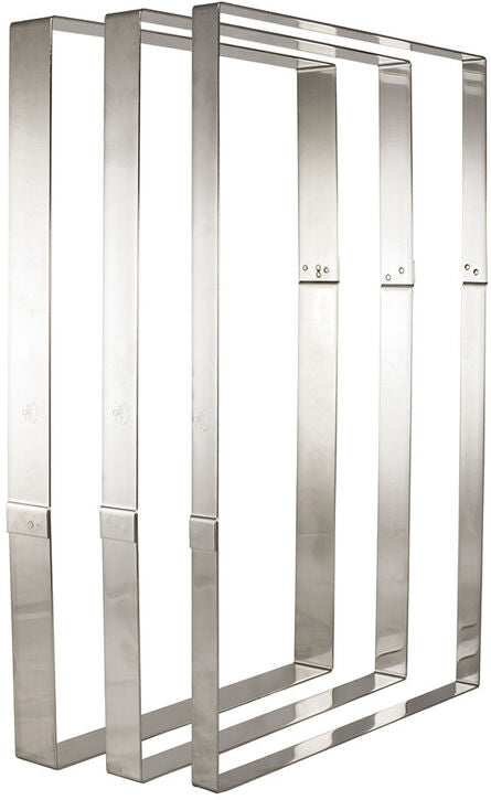 CADRE EXTRA-FORT INOX À MOUSSES 56.5X36.5X4.5 CM