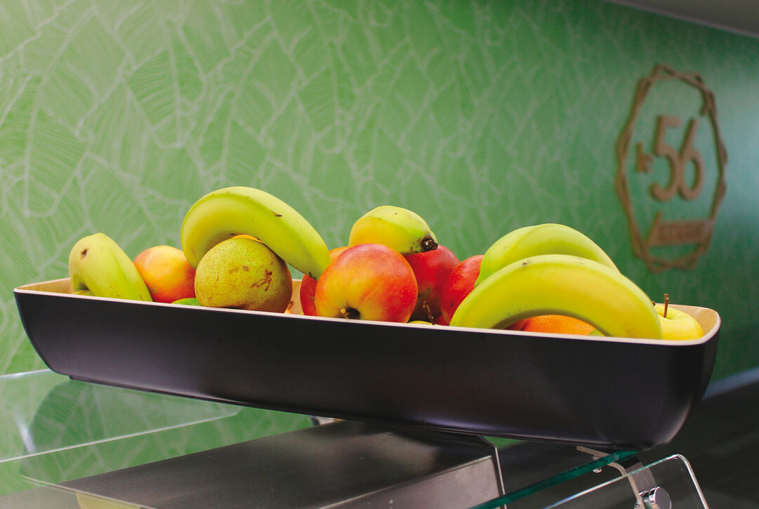 FRIDA SALADIER BOIS/NOIR RECTANGULAIRE 365 CL 53 X 16,2 CM