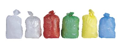 SAC POUBELLE 10L HAUTE DENSITE DECHETS LEGERS BLANC X1000