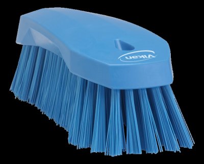 BROSSE A MAIN ALIMENTAIRE 20CM FIBRE DURE VIKAN BLEU