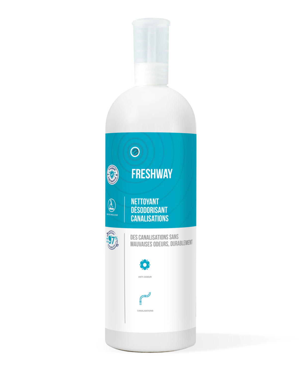 NETTOYANT DESODO SURF&CANALISATION PROBIOTIQUE FRESHWAY 1L