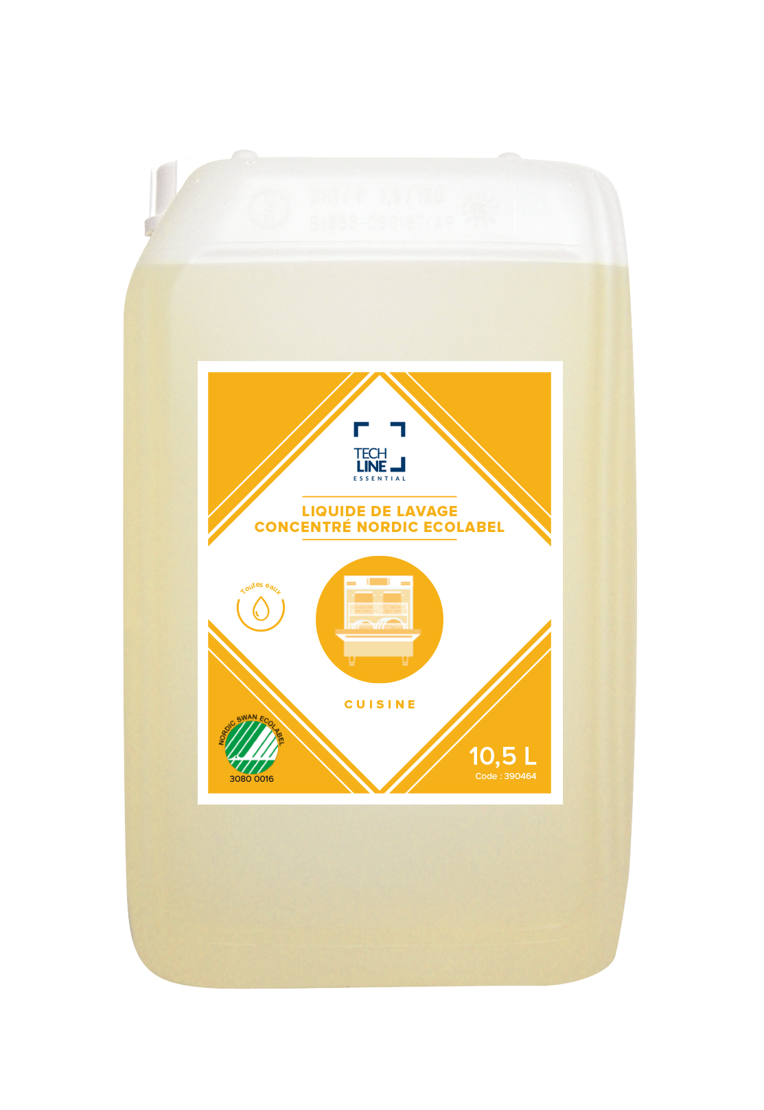 DETERGENT LIQUIDE VAISSELLE ULTRA CONCENTRE TECHLINE ECOLABEL NS 10.5L